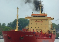 nicht alle Schiffe werden rot, wenn sie Rauch ablassen